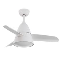 Techbrey - Ventilador De Techo Silencioso Industrial Blanco 91cm Motor Dc Blanco Cct Con Luz Mando Rf Wifi: False