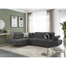 Canapé D'Angle Convertible Moderne En Tissu Elpasso