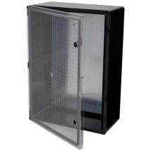 [neuwertig] B-ware Fleet Kiste Box Behälter 700x500x250 Schwarz Transp. Stapelbar Kunststoff