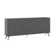 Holzkonsole "dune" 123 X 35 X 62,4 Cm - Weiß