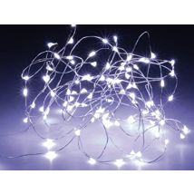 Feste, Batteriebetriebene Girlande, 40 Leds, Silbernes Drahtkabel, Kaltweißes Licht, 2,20 M