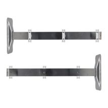 Tendedero de pared 3 poleas metalizado – 45 cm largo x 4 cm ancho – Ideal para exteriores – TENDER FIL