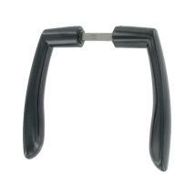 Tirard Doppeltürgriff Schwarz Für Flügeltore 90-120 Mm