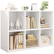Rebiko - Kalax Open Cube Bücherregal 2x3 Weiß Für Bücher Büro Modern