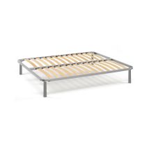 Somier Cuadrado Y Medio Ambrosia, Base Ortopédica De Contrachapado De Abedul De 13 Lamas, 100% Made In Italy, 120x190h34 Cm, Con Embalaje Reforzado - 
