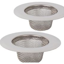 2-teiliges Edelstahl-sieb, Mini-spülbecken-sieb, Edelstahl-spülbecken-abflussfilter, Filtersieb, Filter Für Dusche, Badewanne Oder Küchenspüle