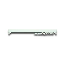 Vorhangschiene 150cm – 24x16mm – Robuste Stahlkonstruktion – Weiß lackiert – Für leichte und mittelschwere Vorhänge
