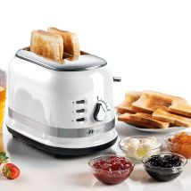 0149w Moderna 2 Slice Toaster, Defrost, Heating & Cooking Function, White - Ariete