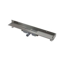 Alca - Plato De Ducha Wall Low 95 Cm, Con Borde Para Rejilla Completo Y Fijación A La Pared, Acero Inoxidable Apz116-950