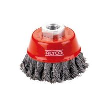 Cepillo Abrasivo Acero Trenzado Alyco Tz-06 Tipo Taza 75mm