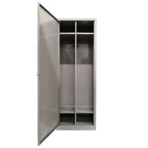 Dressing métallique 1 porte – Armoire d'atelier – 60L x 40P x 167H – Métal gris