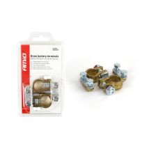 Terminali Per Batteria A Farfalla In Ottone 600a 2 Pezzi Blister Amio-02956
