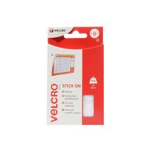 Velcro - Sticky Hook And Loop Spots 16mm 16 Sets White