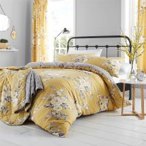 Bianca - Catherine Lansfield Canterbury Easy Care Super King Duvet Set Ochre