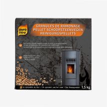 Pyrofeu – Pellet di pulizia 1,5 kg – a base di mais, cloruro di ammonio e sali metallici – legno