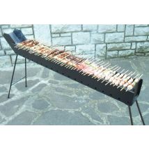 Cruccolini - Barbecue A Carbonella Per Arrosticini Sagre Sagra Feste In Ferro Battuto Cm 100