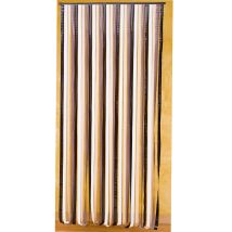 Türvorhang aus Kunststoffstreifen – Braun-beige – 90 x 200 cm – 29 Gurte – Polystyrol