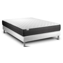 VITALIT Hybridmatratze 130 x 200 cm 22 cm dick 3 Zonen Formgedächtnisschaum Taschenfederkern atmungsaktiver Bezug