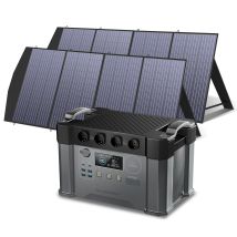 Allpowers - Tragbares Powerstation (s2000 Pro) 1451wh 2400w Akku Solargenerator Mobiler Stromspeicher Power Station(4000w Spitzenwert) Mit 2x 200w 