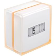 Netatmo Smartes Thermostat – 1 Netzadapter, 1 Wandhalterung, 4 Klebepads, 1 Relais, WLAN, 37 % Energieeinsparung, Auto-Adapt, Homekit