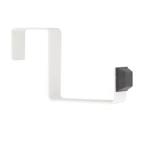 Fermaporta Rimovibile Chrisligne Acciaio Bianco L.12 X H.6,7 X P.2 Cm Chrisligne