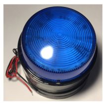 Lampe Flash Pour Système D'Alarme 12 Vdc Bleu Ø75x55mm H