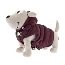 Manteau et imperméable pour chien – Gilet rembourré avec capuche – Noir, Bordeaux, Vert – Ferribiella