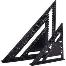 Escuadra De Carpintero Multifuncional De 18 Cm Y 30 Cm, Regla Triangular De Aluminio, Calibre De Marcado, Transportador, Guía De Ángulos De 45 A 90 