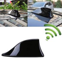 Universelle Haifischflossen-autoantenne – Fm/am-radioantenne Mit Wasserdichter Klebebasis Für Auto, Suv, Lkw, Van (schwarz), Ouylaf