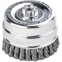 Spazzola in filo d'acciaio 100x0,5mm – 2637 – Utensileria – Compatibile con smerigliatrici angolari – Dimensioni: 100x0,5 mm