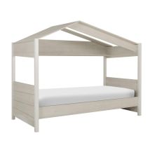 Befara – Letto casetta per bambini Klerk – Dimensioni: 207 x 105 x 165 cm, Materasso: 90 x 200 cm – Pannello di particelle melaminico
