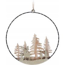 Home Styling Collection Decoración De Navidad Led Beige 20 Cm