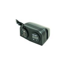 Sockel Mit 2 Usb-anschlüssen + Voltmeter, Aufputz