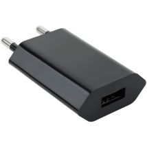NANO CABLE Mini-USB-Ladegerät 230V auf 5V 1A Schwarz