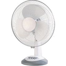Radiateur soufflant – 30 W – 30 cm – 3 vitesses – Blanc – VOLTENO