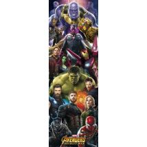 Poster Tür Marvel Die Rächer: Infinity War – 53 x 158 cm – 150 g/m² Glanzpapier