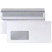 B-Ware Head Briefumschlag Umschlag Din Lang Weiß Fenster Selbstklebung Set 1000 Stück