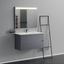 Inda - Mobile Bagno 2 Cassetti L.100 Con Lavabo Specchio