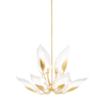 Hudson Valley - Blossom Lustre À 10 Lumières Feuille D'Or