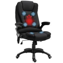 Vinsetto - Bürostuhl Mit Vibrationsmassage, Ergonomisch Schreibtischstuhl Mit Heiz-, Liegefunktion, Höhenverstellbar Chefsessel Mit Fernbedienung, 