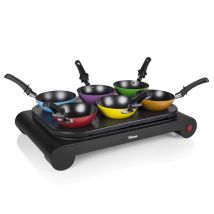 Tristar - Asia Wok Pfannen Set Für 6 Personen Teppanyaki Grill & Crepesmaker, 1000watt