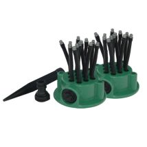 Flexi Point Sprinkler – Gartensprinkler-Set mit 2 Sprinklern und 12 einstellbaren Düsen – Bewässerung bis 35m²