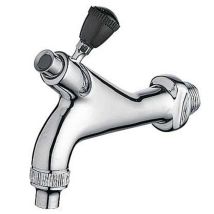 TRES Weinfasshahn 1/2" – Messing – Chrom – Gewindelänge 13 mm