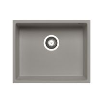 Prima - Granite 1.0 Bowl Undermount Kitchen Sink 540mm L X 440mm W - Light Grey