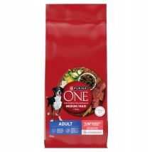 Alimento Para Perros Adultos Purina One Med/max De Carne Y Arroz, 12 Kg