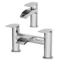 Architeckt - Motala Basin Mixer Waterfall Tap Bath Mixer Tap Set