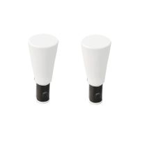 Cessot - Tappi Terminali Per Barra Fermavetro, Diam. 10 Mm, Bianco Accogliente