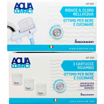 Aquasan Compact Aquacompact Filtro Rubinetto Anticalcare Con 5 Cartucce Special Kit 5000 Litri Colore Bianco