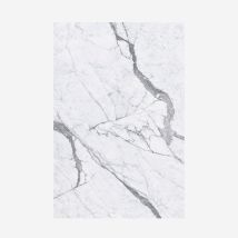 Panel De Pvc Efecto Mármol Para Revestimientos Interiores Uv 6 Uds 120x60 Cm - Blanco