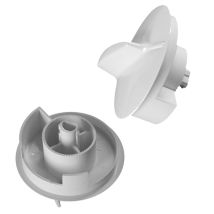 Timerknopf Weiß für Mikrowelle RADIOLA 481941338144 – Ersatzteil für Whirlpool Mikrowellen – Zubehör für Haushaltsgeräte